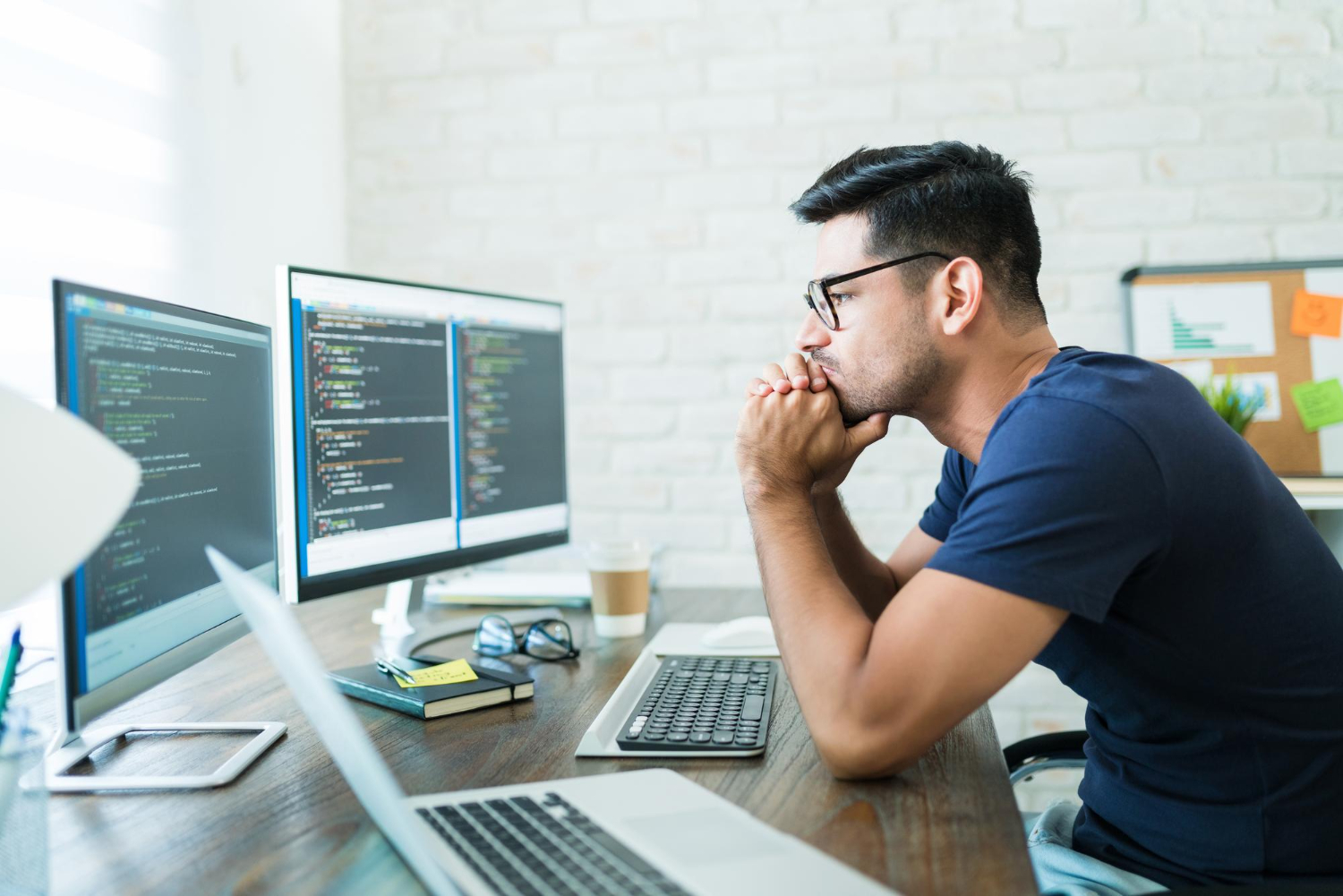 Team reviewing a React and Next.js project